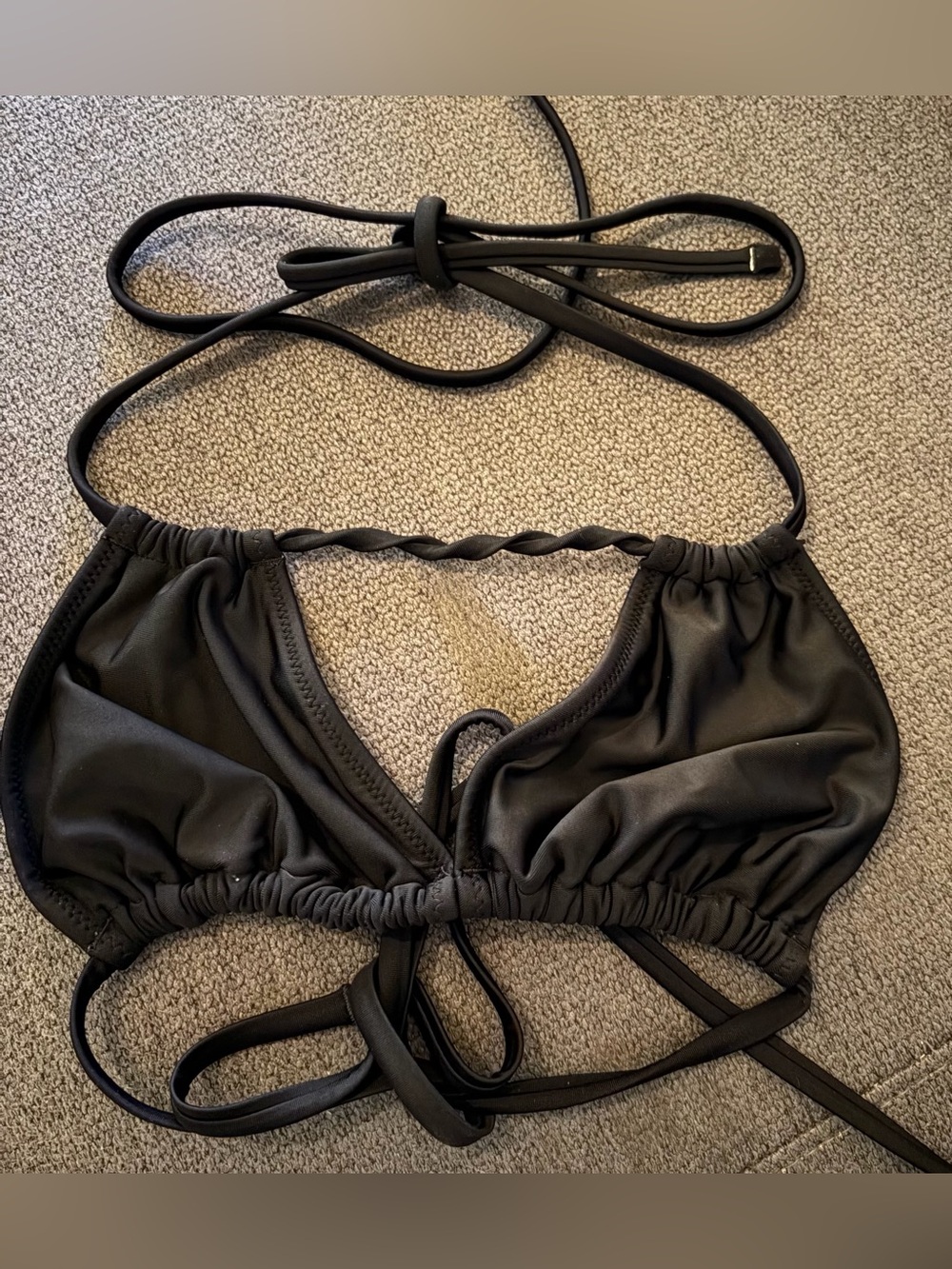 Black triangle  Bikini Top